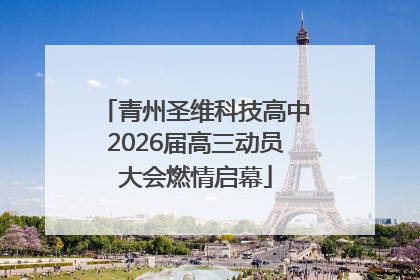 青州圣维科技高中2026届高三动员大会燃情启幕