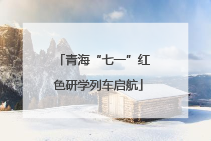 青海“七一”红色研学列车启航