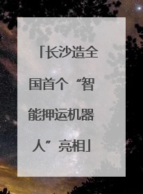 长沙造全国首个“智能押运机器人”亮相