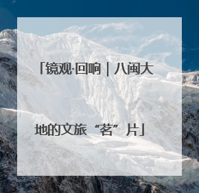 镜观·回响｜八闽大地的文旅“茗”片