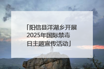 阳信县洋湖乡开展2025年国际禁毒日主题宣传活动