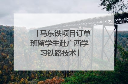 马东铁项目订单班留学生赴广西学习铁路技术