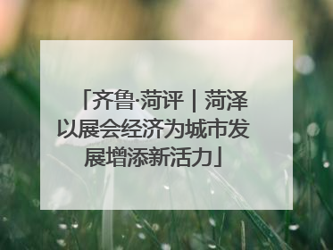 齐鲁·菏评｜菏泽以展会经济为城市发展增添新活力