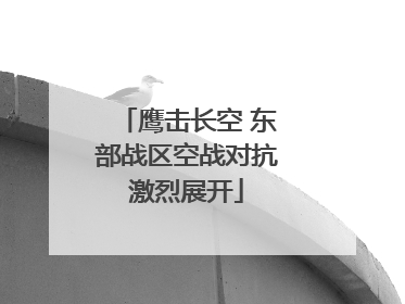 鹰击长空 东部战区空战对抗激烈展开