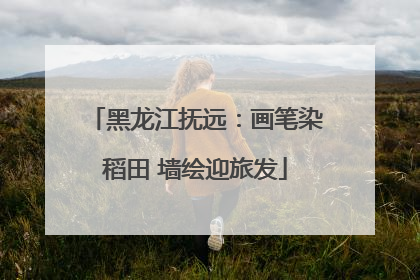 黑龙江抚远：画笔染稻田 墙绘迎旅发