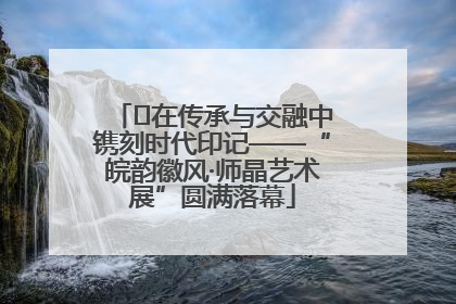 ﻿在传承与交融中镌刻时代印记——“皖韵徽风·师晶艺术展”圆满落幕