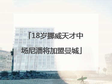 18岁挪威天才中场尼潘将加盟曼城