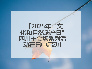 2025年“文化和自然遗产日”四川主会场系列活动在巴中启动
