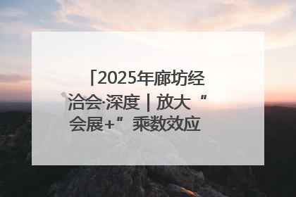 2025年廊坊经洽会·深度｜放大“会展+”乘数效应 打造消费新场景