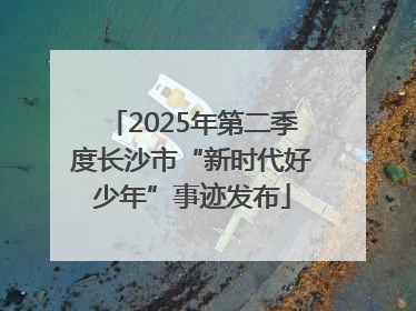 2025年第二季度长沙市“新时代好少年”事迹发布