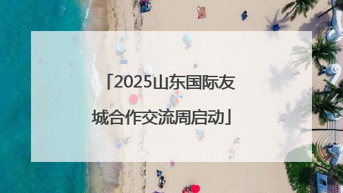 2025山东国际友城合作交流周启动