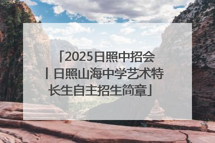 2025日照中招会丨日照山海中学艺术特长生自主招生简章