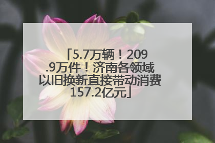 5.7万辆！209.9万件！济南各领域以旧换新直接带动消费157.2亿元