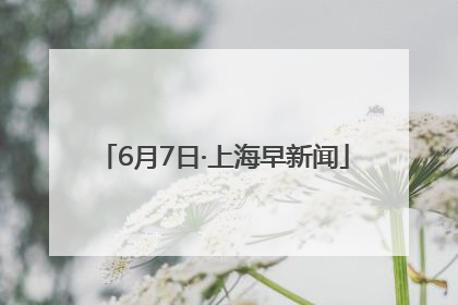 6月7日·上海早新闻