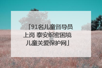 91名儿童督导员上岗 泰安织密困境儿童关爱保护网