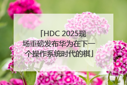 HDC 2025现场重磅发布华为在下一个操作系统时代的棋